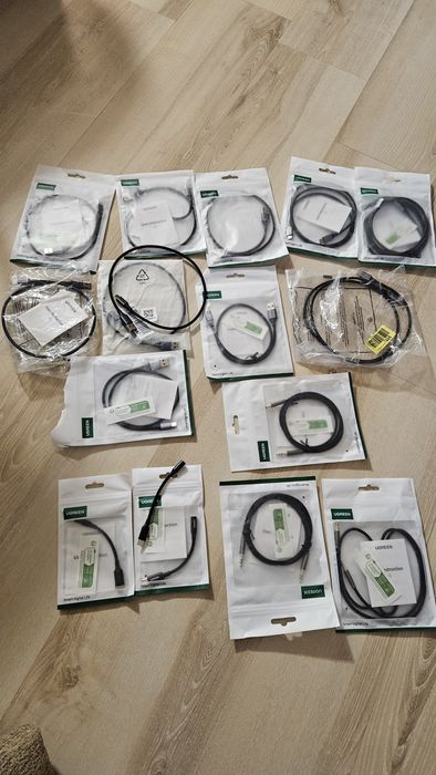 UGREEN кабели – USB, AUX, нови, запечатани