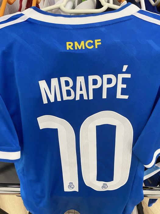 Tricou Fotbal Real Madrid cu Mbappe
