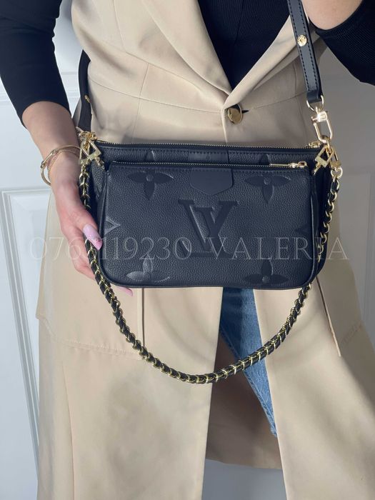 Geanta Louis Vuitton - Piele Neagra model nou