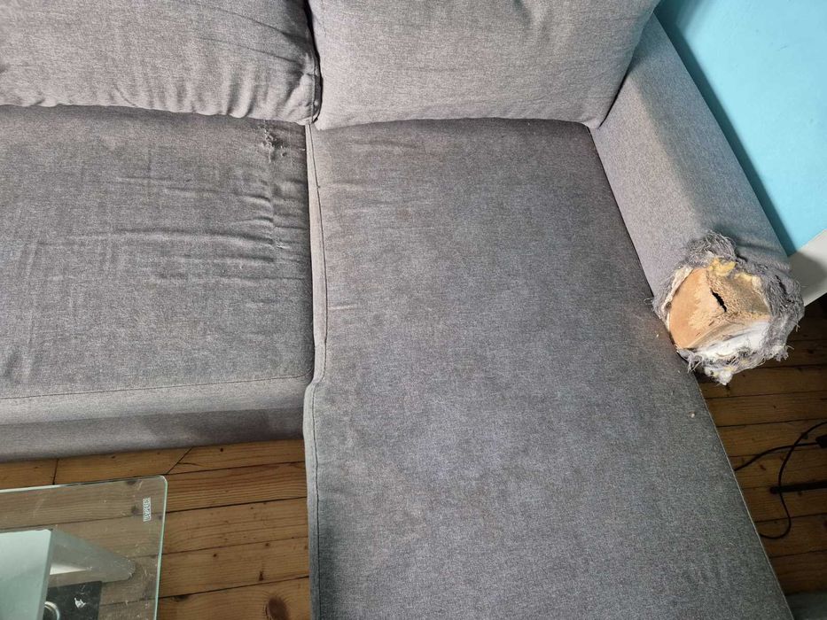 Разтегателен диван с ракла