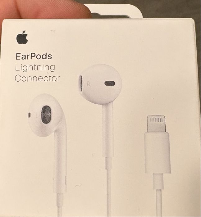 Sigilat - casti cu microfon Apple EarPods (Lightning)