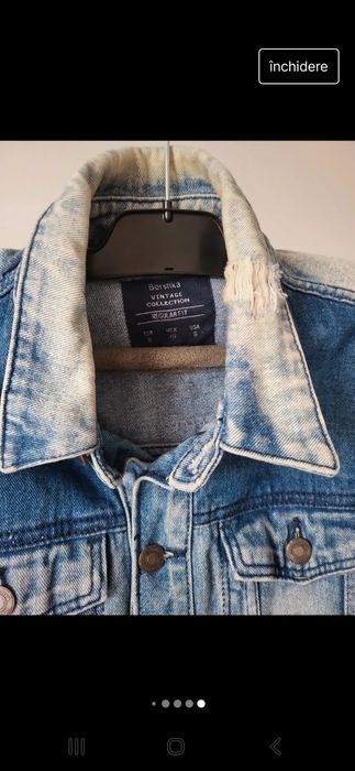 Geaca denim bershka vintage