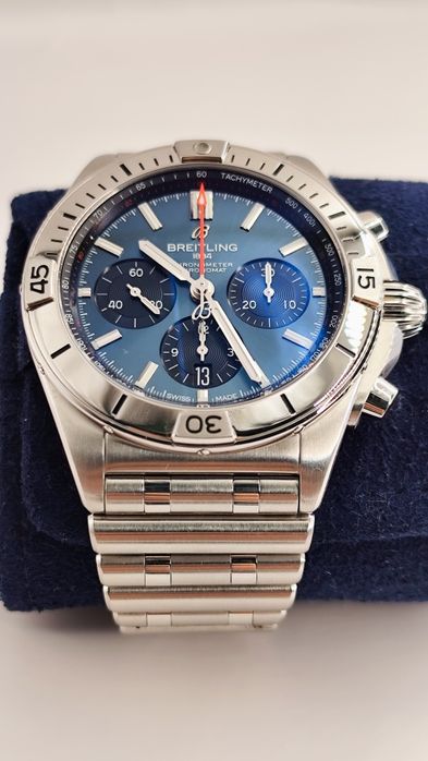 Breitling chronomat 42mm blue dial