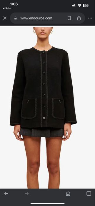 Maje черно Сако / жилетка