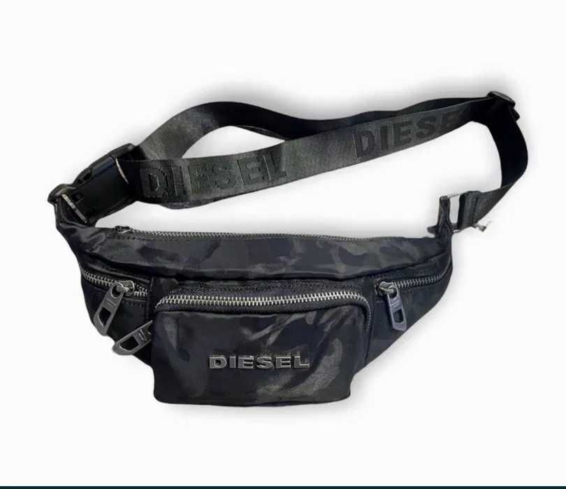 Мъжки чанти Diesel CAT от естествена кожа и висококачествен плат