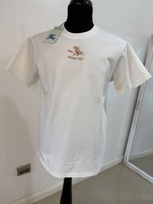 Tricou Burbbery Alb toate marimile disponibile