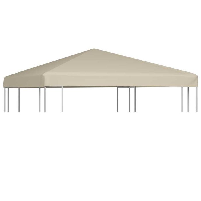 Покрив за шатра, 310 г/м², 3×3 м, кафяв