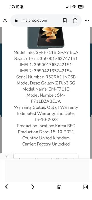Samsung galaxy z  flip 3 ecran spart