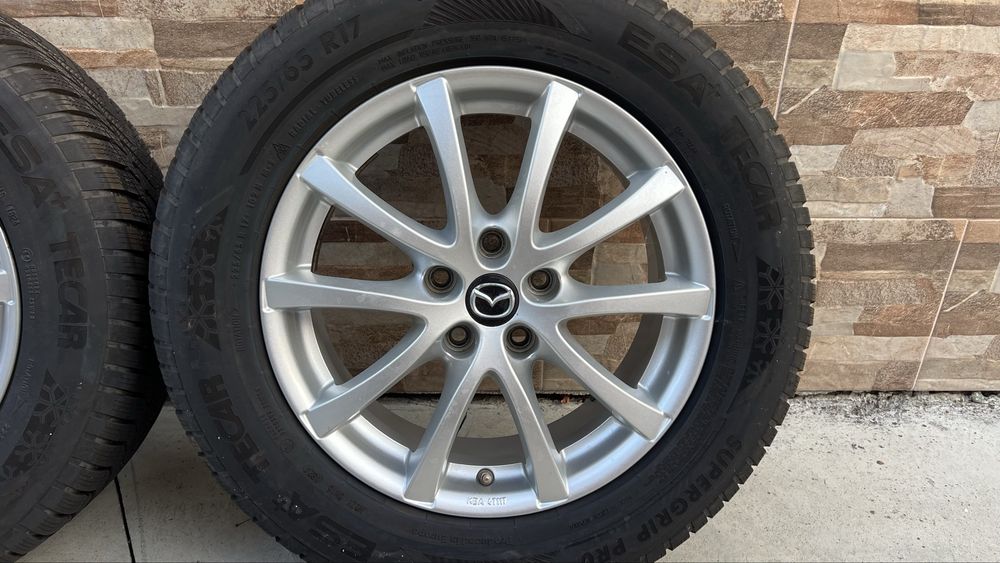 Джанти + Зимни гуми MAZDA CX-5 17/225/65 DOT: 1824 - ПЕРФЕКТНИ !!!