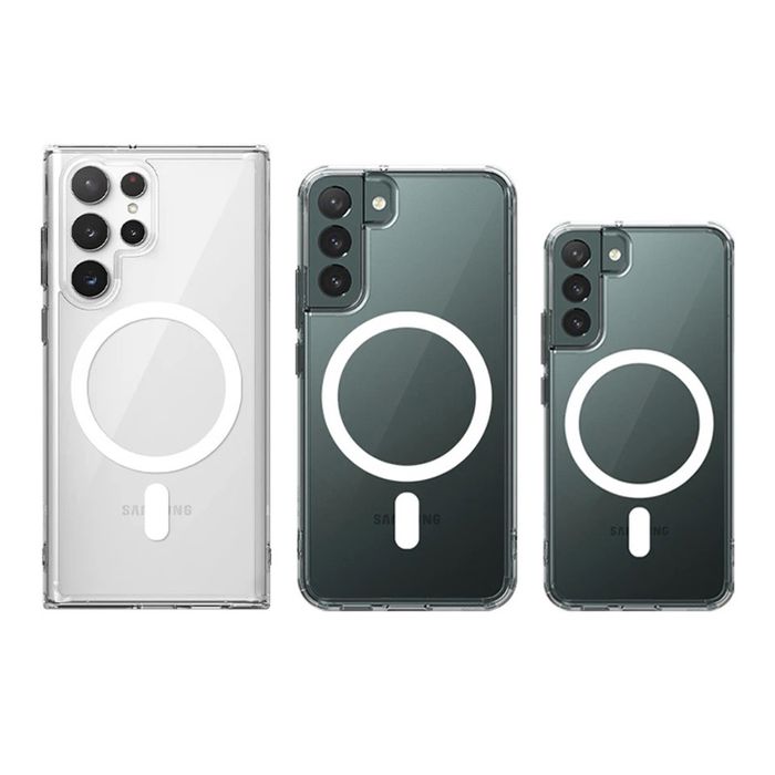 Samsung S23/S24/S25/S26 PLUS/ULTRA FE Husa Clear TPU Incarcare Magneti