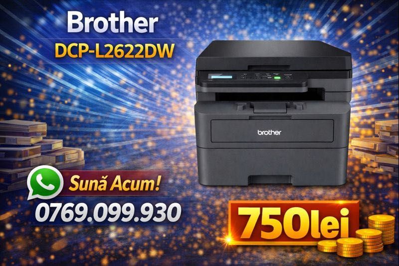 Brother DCP-L2622DW 3-în-1, A4 SIGILAT