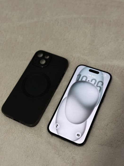 iPhone 15 Black 93% ca nou 128 GB + husa