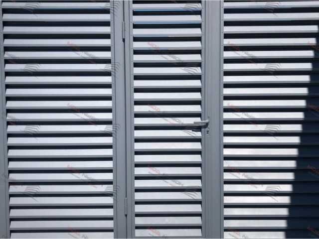 Забор жалюзи горизонтальный