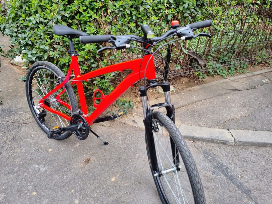 Bicicleta MTB roz neon