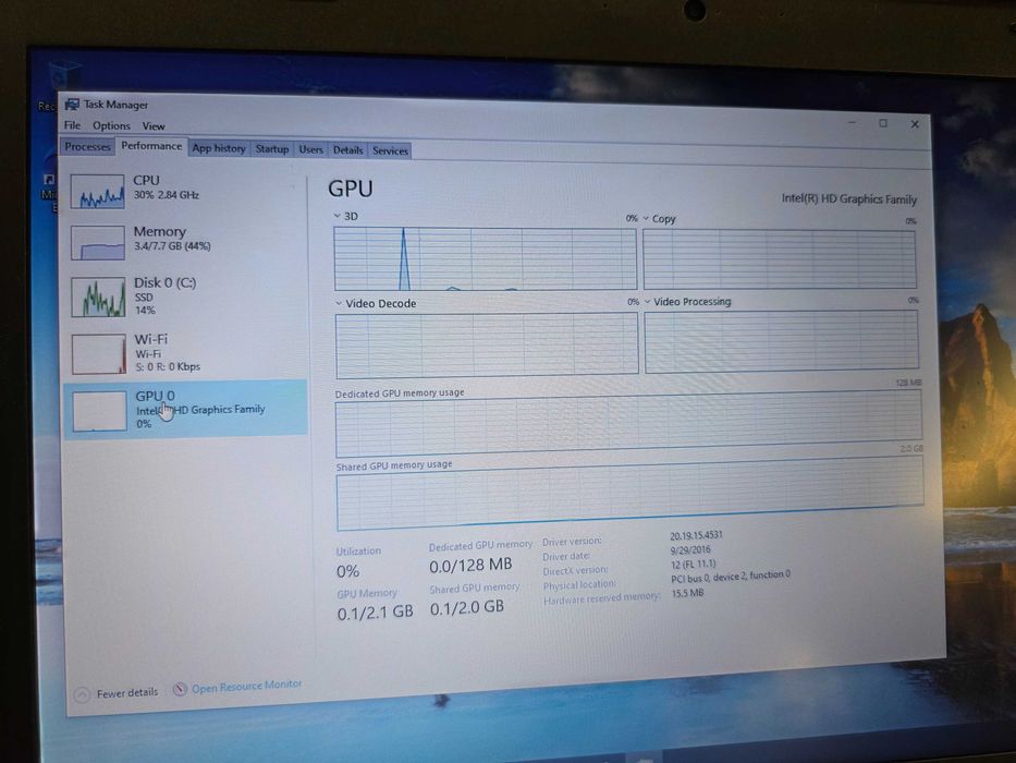 Лаптоп Lenovo T440 i5-4300U/RAM 8GB/128GB SSD/Win 10pro