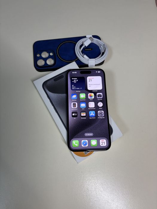 iPhone 15 Pro 5G 128 GB Titanium Black,Liber De Retea,14 Pro,16 Pro