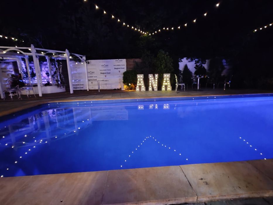 Litere volumetrice luminoase, litere nunta, cifre majorat de inchiriat