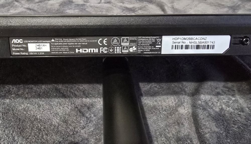 Monitor Full Hd 23,6 AOC