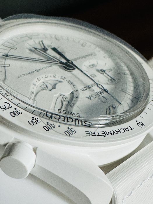 Omega x Swatch Moonphase Snoopy Alb Moonswatch