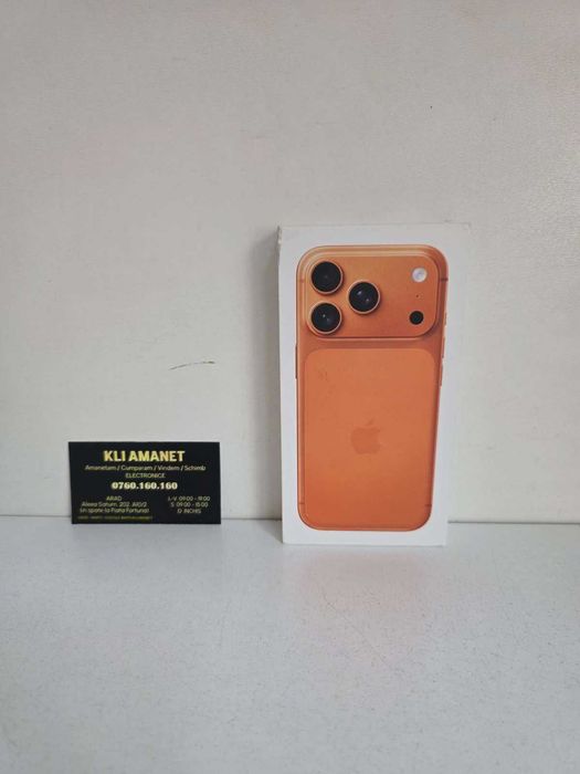 iPhone 17 Pro, Sigilat, Gar. 2 ani - KLI Amanet