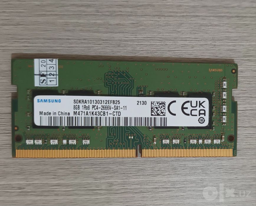 Samsung (2666] и Kingstone (3200) янги original 8 Gb DDR4