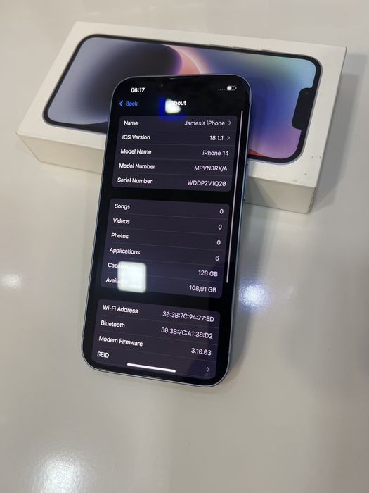 iPhone 14 liber retea cu 95% Bateria