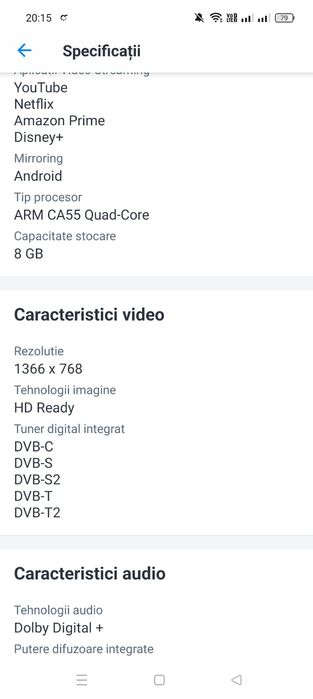 Smart TV camping nou, sigilat.