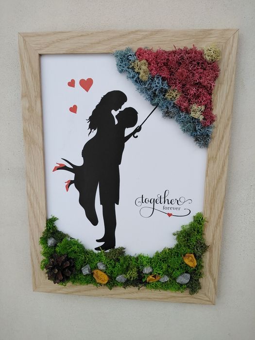 Картина със скандинавски мъх, Свети Валентин