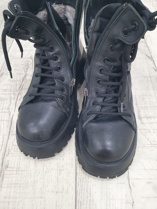 Зимний ботинка натуральный кожа