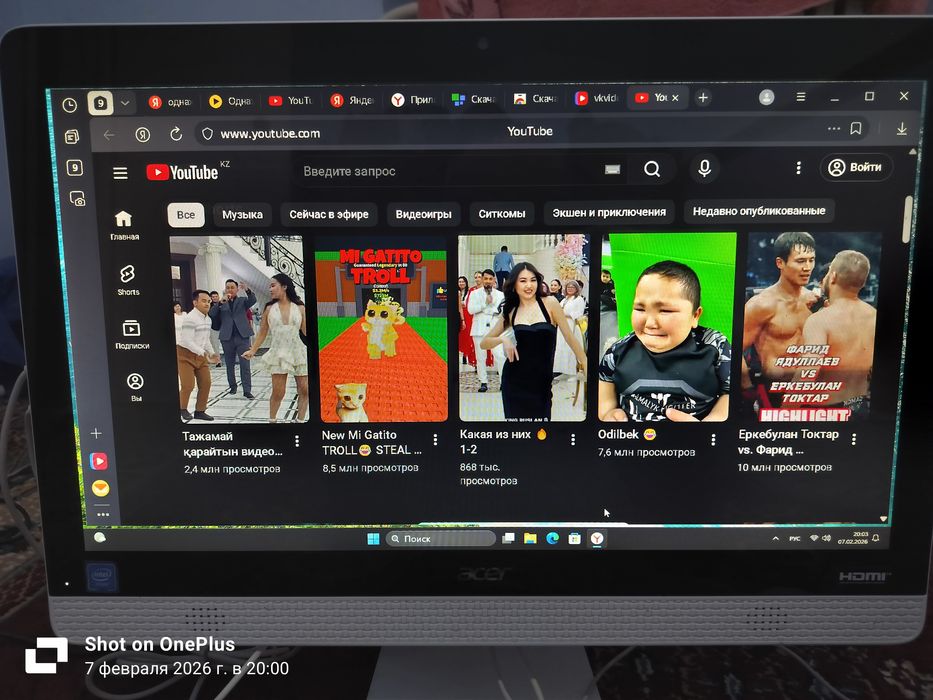 ASUS-Aspire-c20-820 моноблок,компьютер.