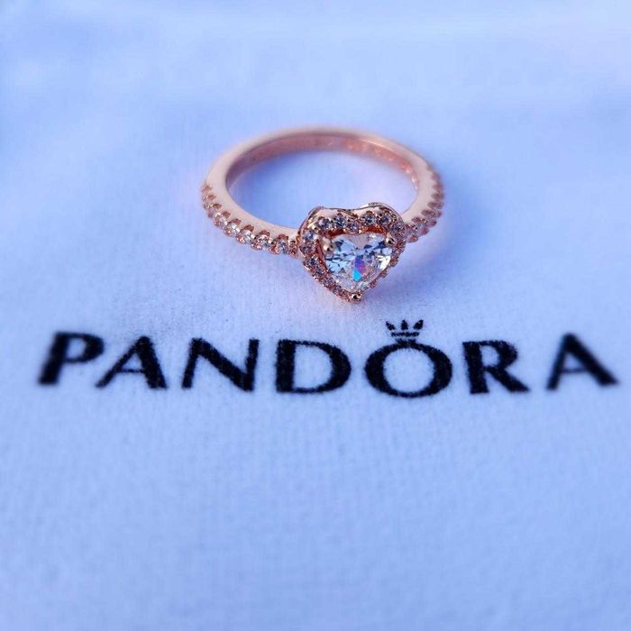 Inel Pandora Inimă (Aur Roz)