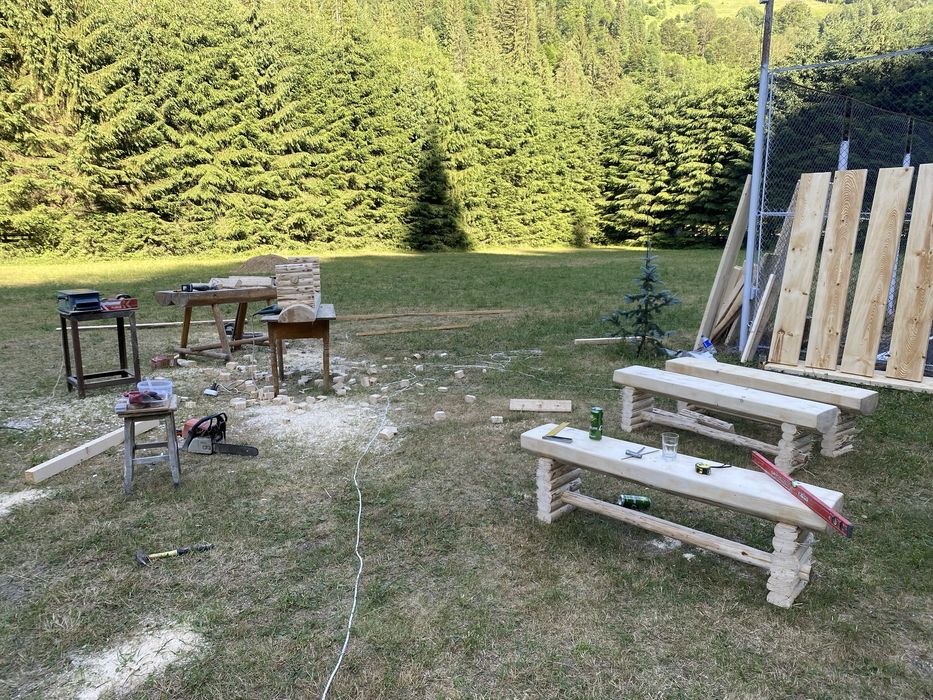 Mobilier terasa | rustic | lemn | masiv | traditional