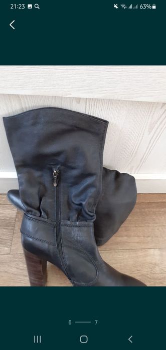 Сапоги кожа женские