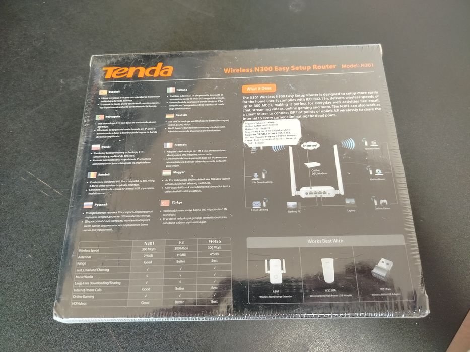 Router WiFi Tenda n301