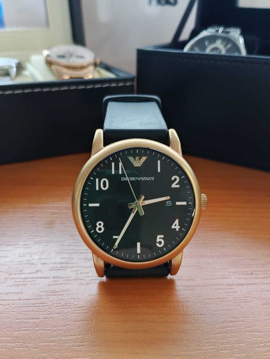 Ceas Bărbătesc Emporio Armani Luigi (AR11097) – Rose Gold & Negru, Elegant