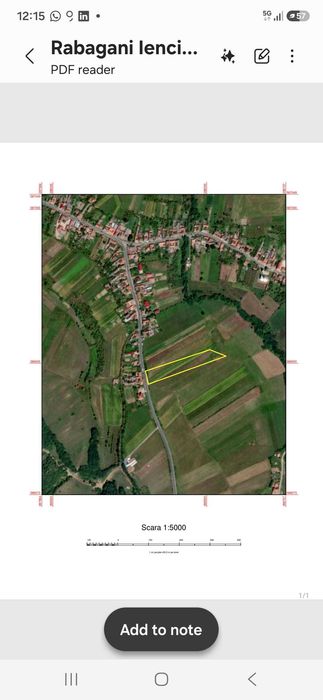 Teren extravilan 3700mp, Răbăgani Sud