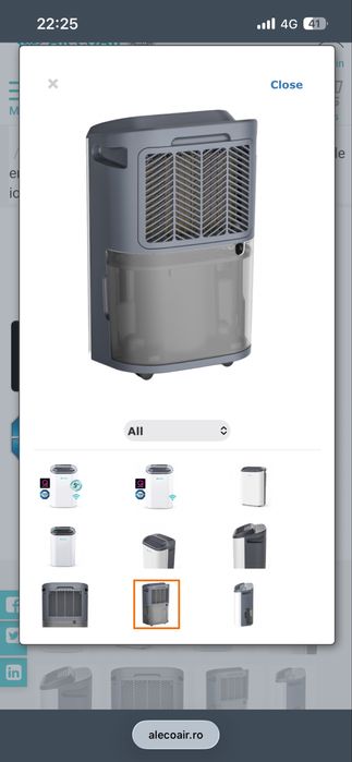 Dezumidificator Alecoair D16  nou