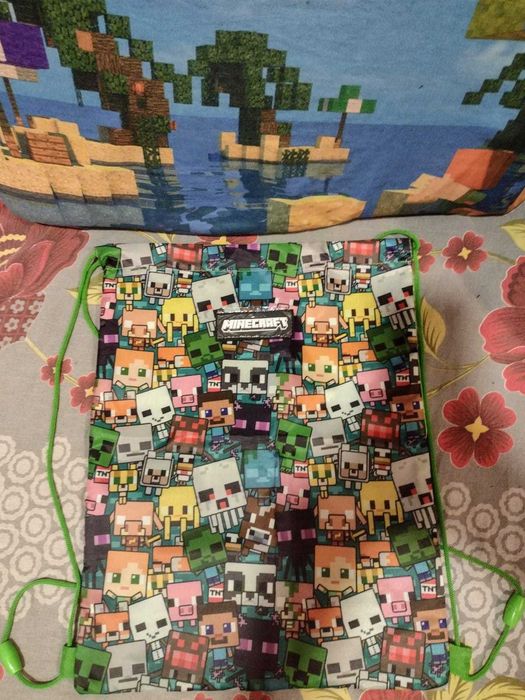 НОВИ! Майнкрафт торба и ученически принадлежности