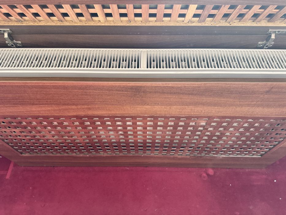 Masca din lemn pentru calorifer mare maro wenge