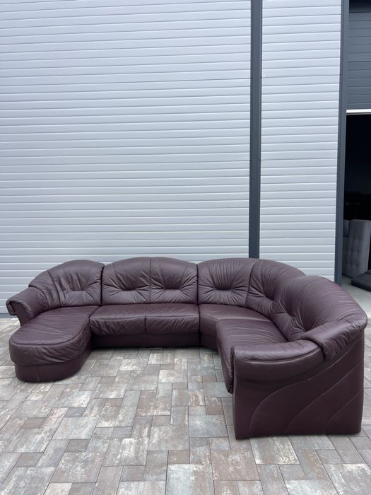 Coltar Living ~ Sufragerie XXL Piele Naturala  Forma U