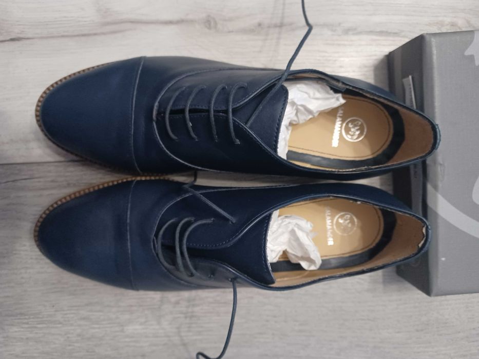 Pantof dama pantalon, Salamander, bleumarin. marimea 40