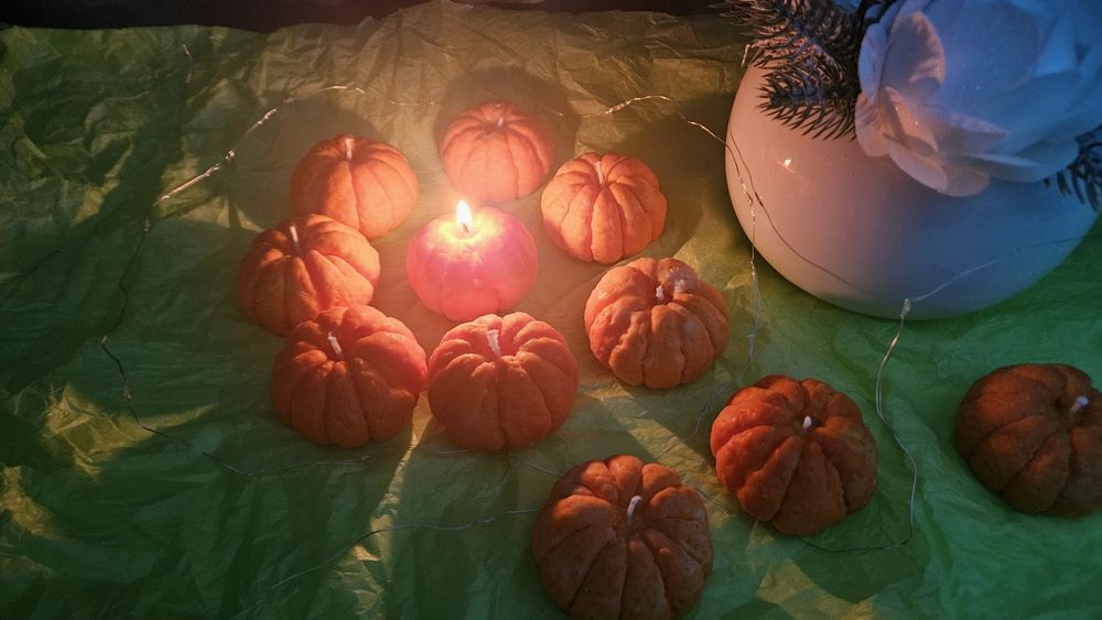 Свечи мандаринки на подарок