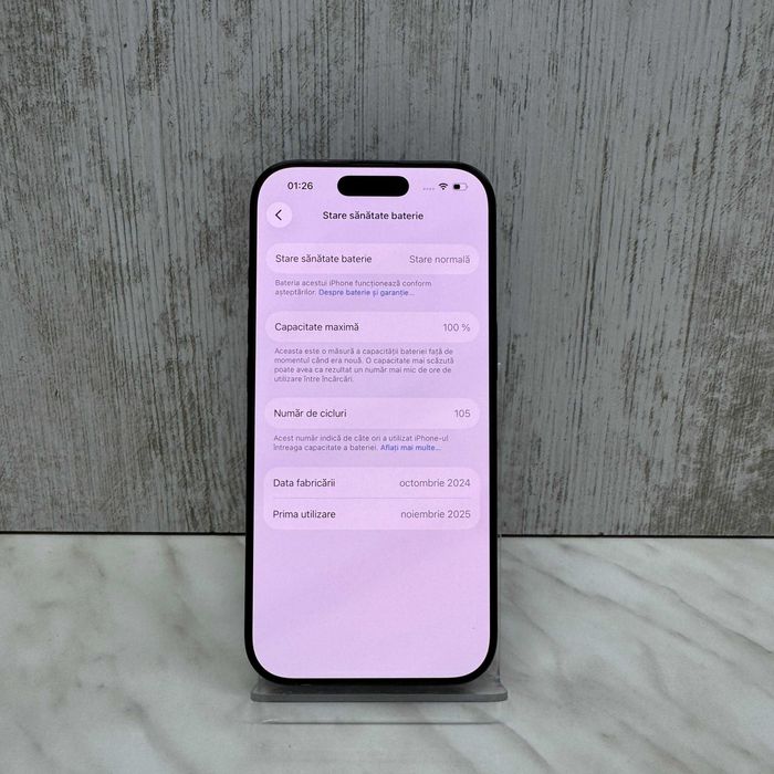 iPhone 16 Pro 128GB Black 100% 105Cicluri Zeus Amanet Vitan 4550