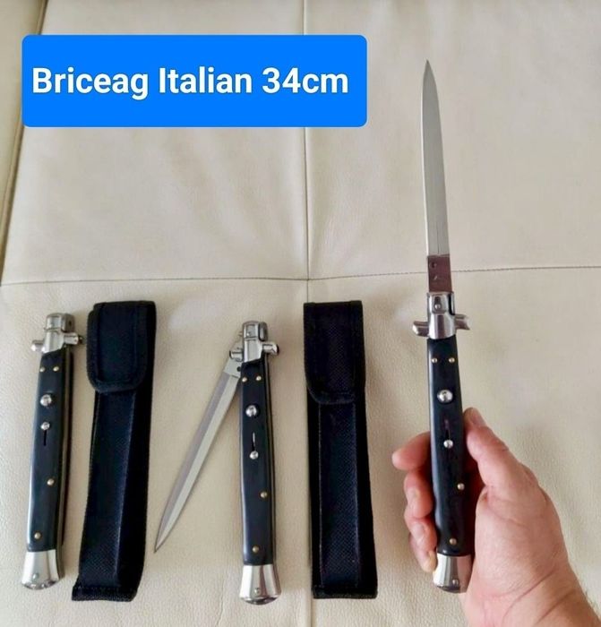 AKG Briceag italian 34cm negru + Husa si cutie