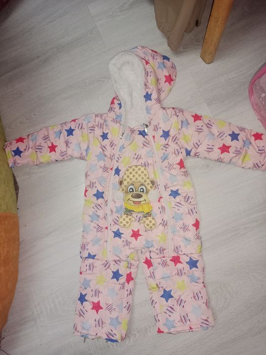 Вещи на девочку комбинезон тройка и двойка на осень и зиму 1-3 годика