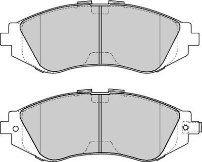 Set placute frana punte fata Chevrolet Epica, Evanda, Lacetti, Nubira, Rezzo; Daewoo Evanda, Leganza, Nubira, Rezzo SRLine Polonia