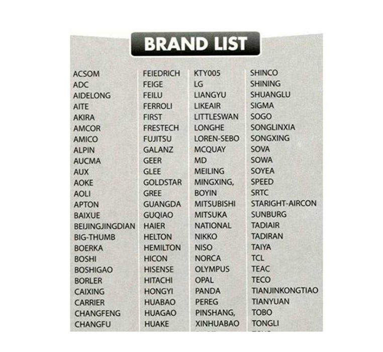 Дистанционно за климатик AC-188S, универсално, 3 режима, таймер