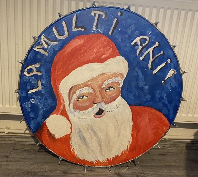 doba din piele de capră pictata