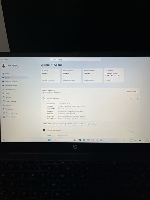 Laptop HP 250 15.6 inch G10 notebook (i5-1335u)