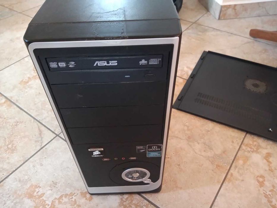 Carcasa ATX + placa de baza Gigabyte ga890 gpa+ procesor amd phenom II